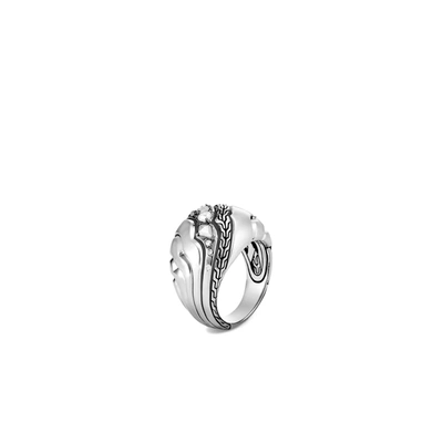 John Hardy Lahar Dome Ring In White Diamond