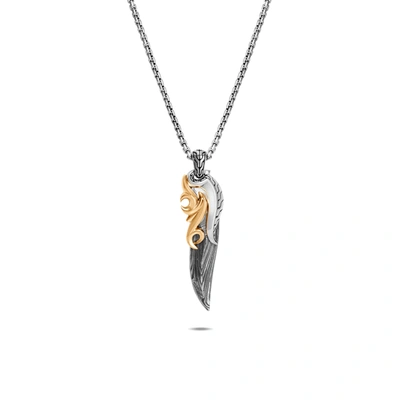 John Hardy Men's Classic Chain 18k Yellow Gold & Sterling Silver Pendant Necklace