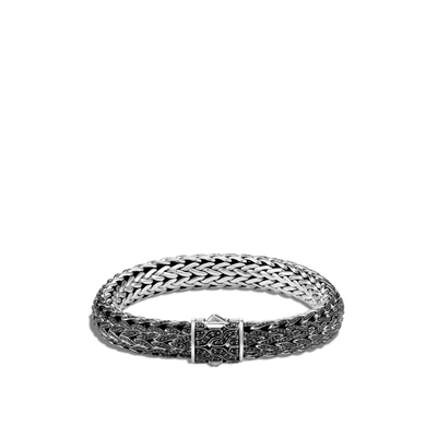 John Hardy Classic Chain 10.5mm Bracelet In Treated Black Sapphire