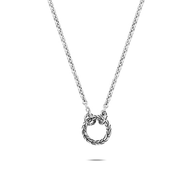 John Hardy Amulet Keyring Necklace In Silver