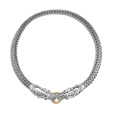 John Hardy Legends Naga 10.5mm Necklace In Sterling Silver/yellow Gold