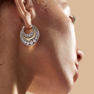 John Hardy Dot Palu Hoop Earring In Multicolor