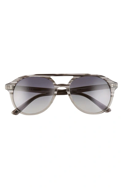 Salt. Rockwood 56mm Polarized Aviator Sunglasses In Matte Grey