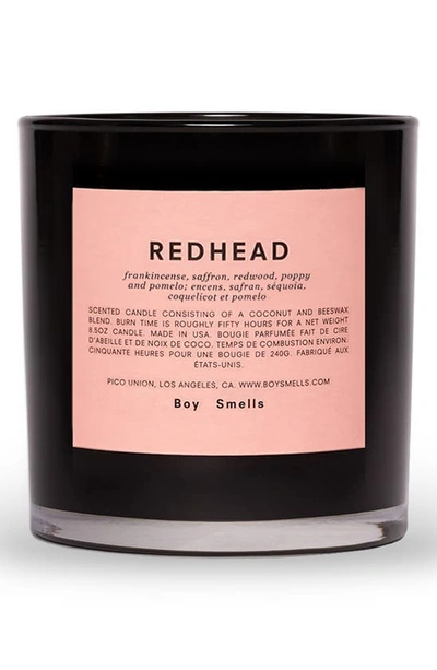 Boy Smells Redhead Scented Candle In Pink