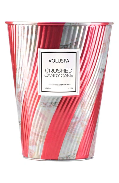 Voluspa Crushed Candy Cane Giant Ice Cream Cone Table Candle