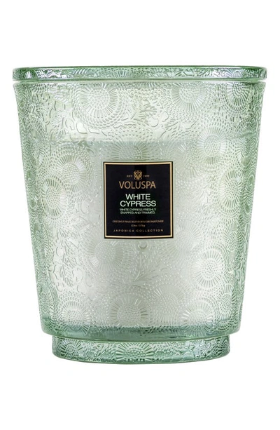 Voluspa Japonica White Cypress Hearth Candle