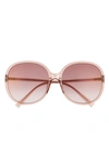 Givenchy 63mm Oversize Gradient Round Sunglasses In Pink