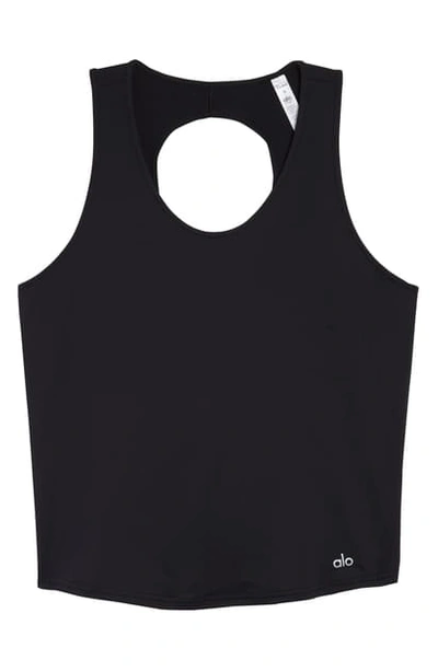 Alo Yoga Swerve Crop Tank In Black