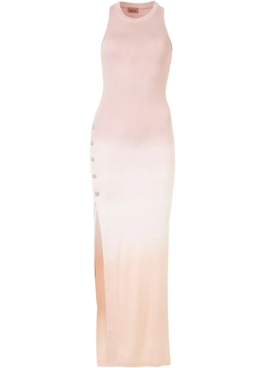Alix Nyc Beekman Dress In Rosewood & Peach Ombre