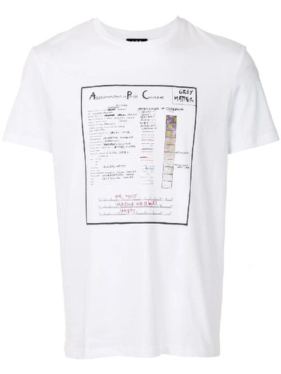 Apc Anatomic Printed T-shirt In White