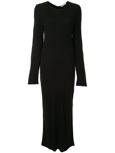 Our Legacy Long-sleeved Maxi Dress In Black