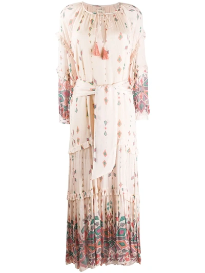 Chufy Pisac Geometric Print Maxi Dress In Neutrals