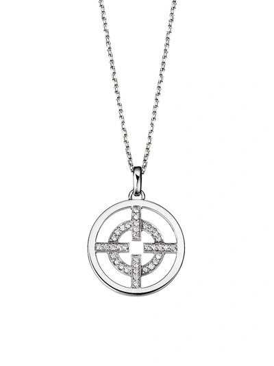 Akillis Women's A License To  18k White Gold & Diamond Pendant Necklace