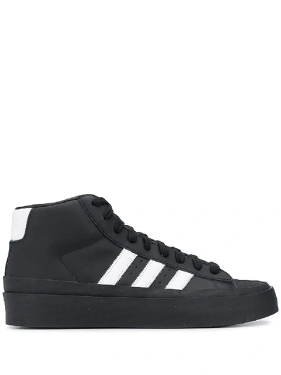 Adidas By 424 X 424 Pro Model High-top Sneakers In Black