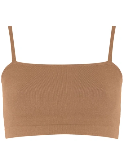 Egrey Sofia Cropped Top In Brown