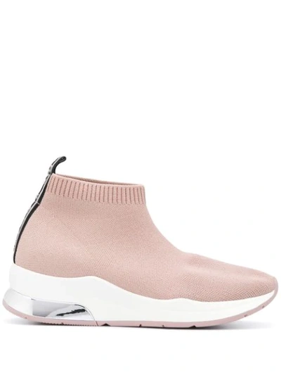 Liu •jo High-top Sock Sneakers In Pink