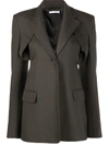 Peter Do Cut Out Back Blazer In Green