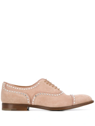 Church's Crystal-embellished Oxford Shoes In Beige