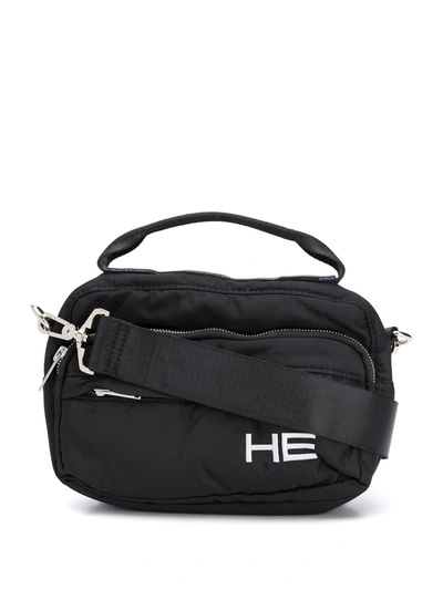 Heliot Emil Logo Messenger Bag In Black