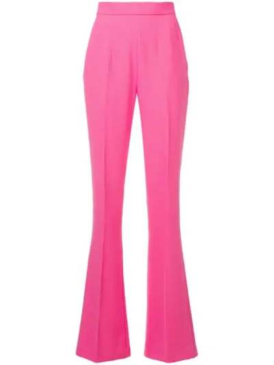 Pinko Tailored High Waisted Trousers In Pink