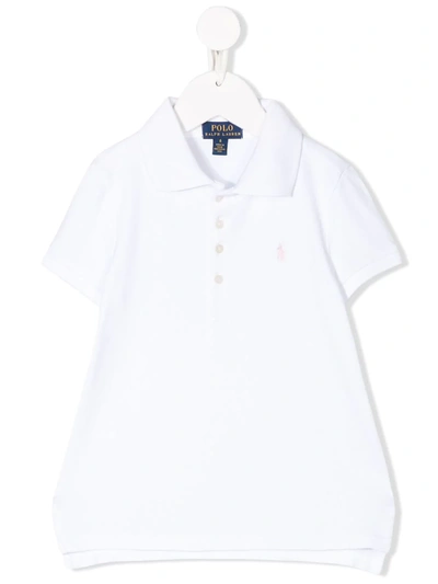 Ralph Lauren Kids' Short Sleeve Polo Shirt In White