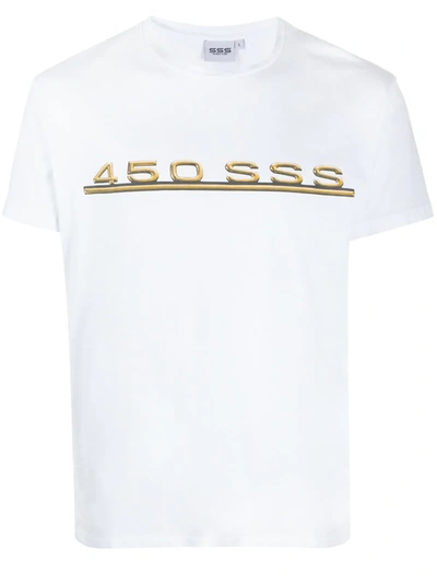 Sss World Corp Slogan Print T-shirt In White