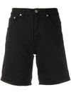 Dondup Slim-fit Denim Shorts In Black