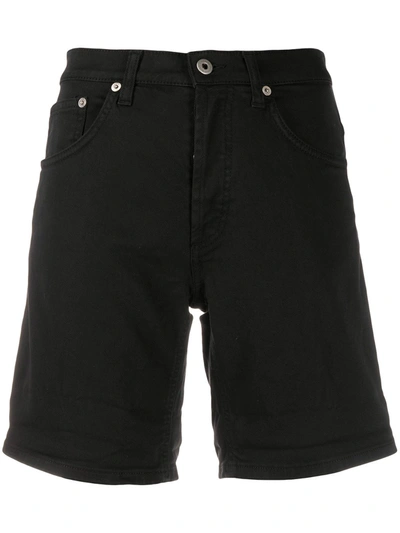 Dondup Slim-fit Denim Shorts In Black