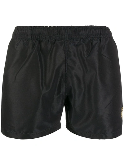 Sss World Corp Embroidered Logo Swim Shorts In Black