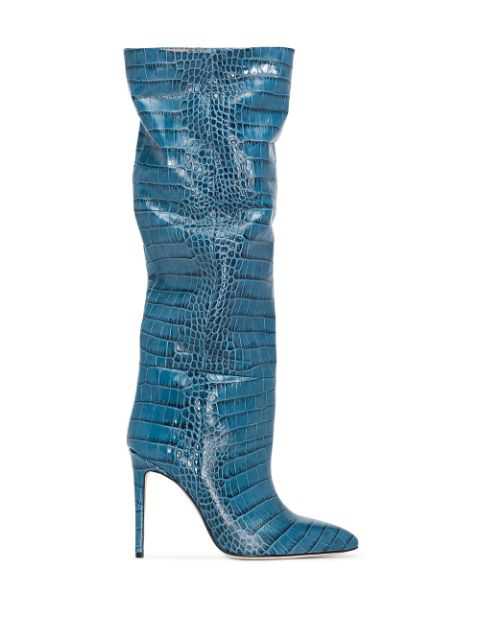 green crocodile boots