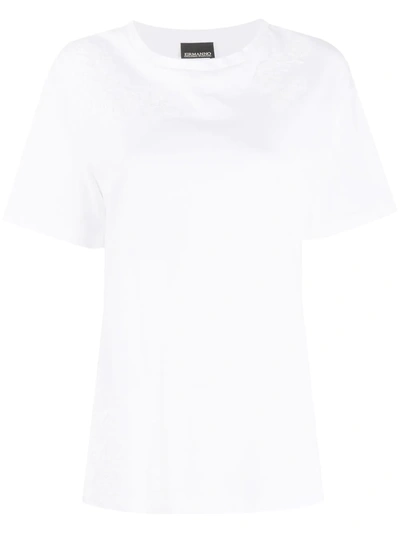 Ermanno Ermanno Lace Embroidered T-shirt In White