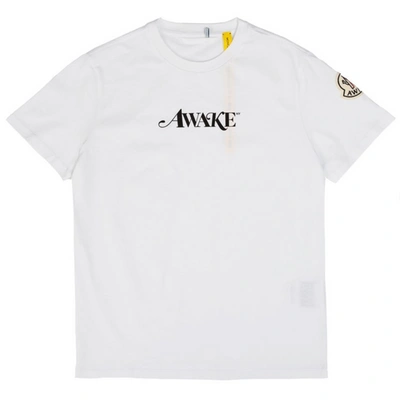 Pre-owned Awake  X Moncler Logo Tee White