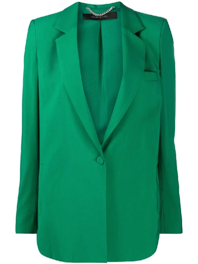 Federica Tosi Oversized Blazer Jacket In Green