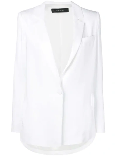 Federica Tosi Oversized Blazer Jacket In White