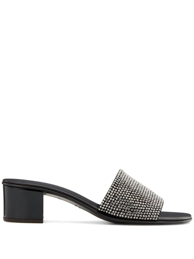 Giuseppe Zanotti Adelia 50 Crystal-embellished Sandals In Black