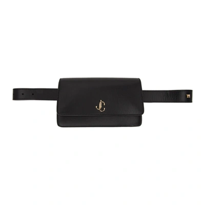 Jimmy Choo Varenne Belt Bag Black Smooth Calf Leather Belt Bag With Jc Emblem