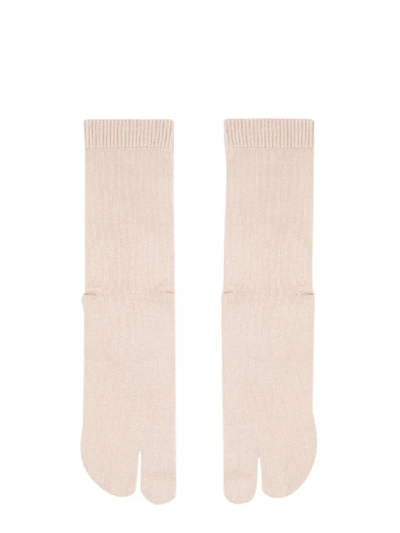 Maison Margiela Tabi Socks In Nude