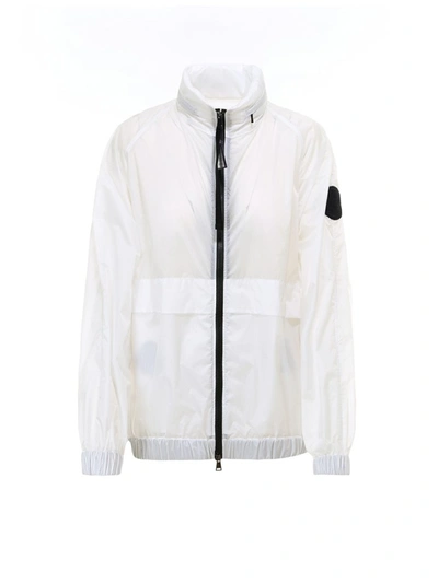 Moncler Zip Up Jacket In White