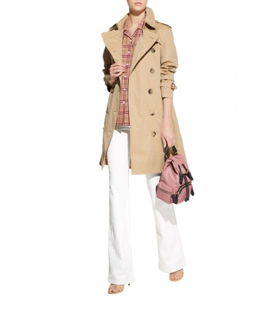 Burberry The Long Waterloo Heritage Trench Coat In Honey