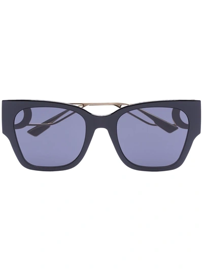 Dior 30montaigne Square-frame Sunglasses In Black