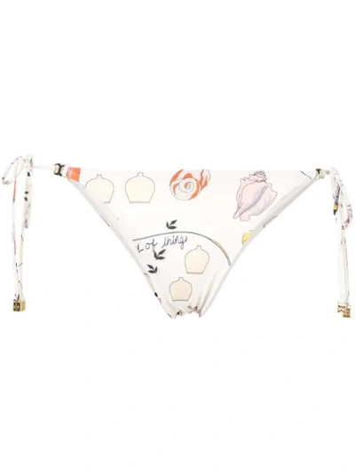 Tory Burch Gemini Link Bikini Bottoms In Neutrals