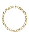 Ippolita 18k Yellow Gold Hammered Bastille Link Chain Necklace, 18