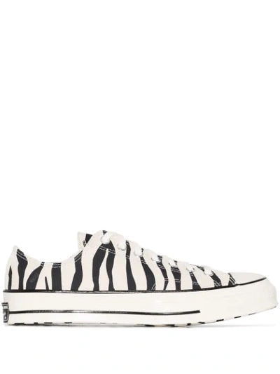 Converse Chuck 70 Ox Archive Zebra Print Sneakers In Black And White