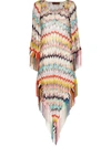 Missoni Knitted Kaftan Dress In Neutrals