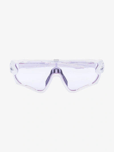 Oakley Jawbreaker Mask-frame Sunglasses In White