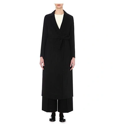 Joseph Kido Wool And Cashmere-blend Coat In 010 Black