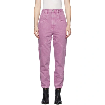 Isabel Marant Pink Eloisa Jeans In 40rw Rosewo