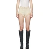 Isabel Marant Eneida Frayed-hem Denim Shorts In Neutrals