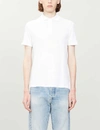 Sandro Beach Marled Regular-fit Linen Polo Shirt In White