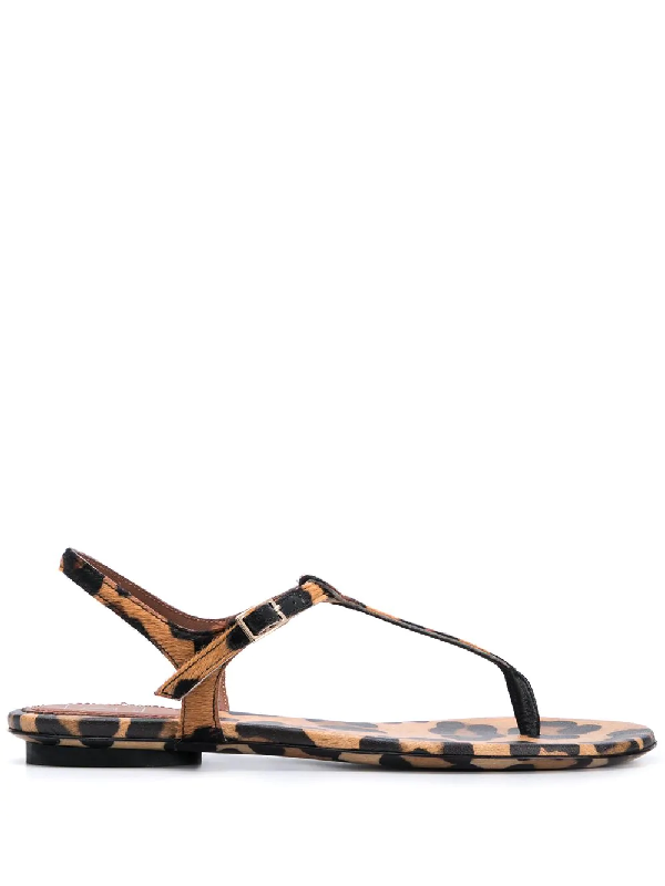 pony skin sandals